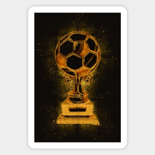 Gold Abstract Football Trophy Artwork for all the true soccer fans! Magnet